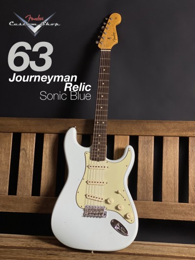 Fender Custom Shop 1963 Stratocaster Journeyman Relic Sonic Blue
